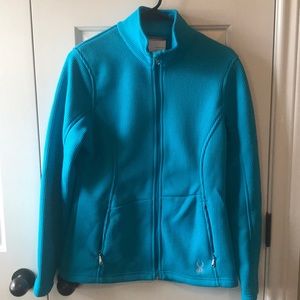 Spyder Endure full zip mid weight teal jacket!
